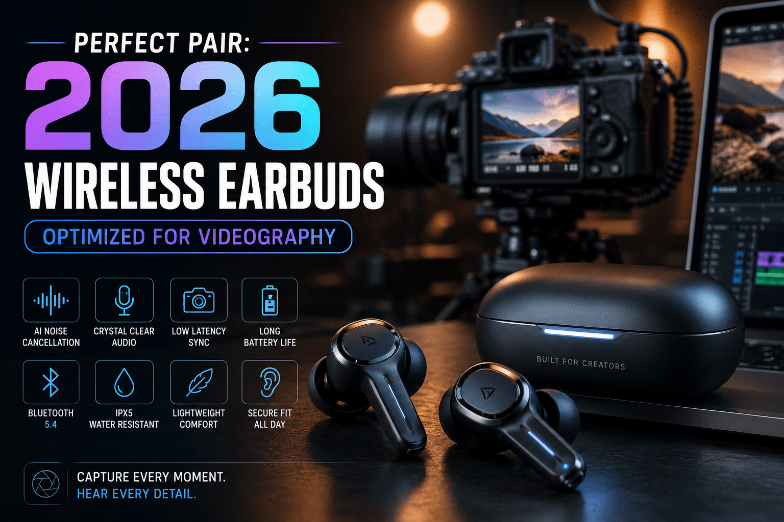 Perfect Pair: 2026 Wireless Earbuds Optimized for Videography