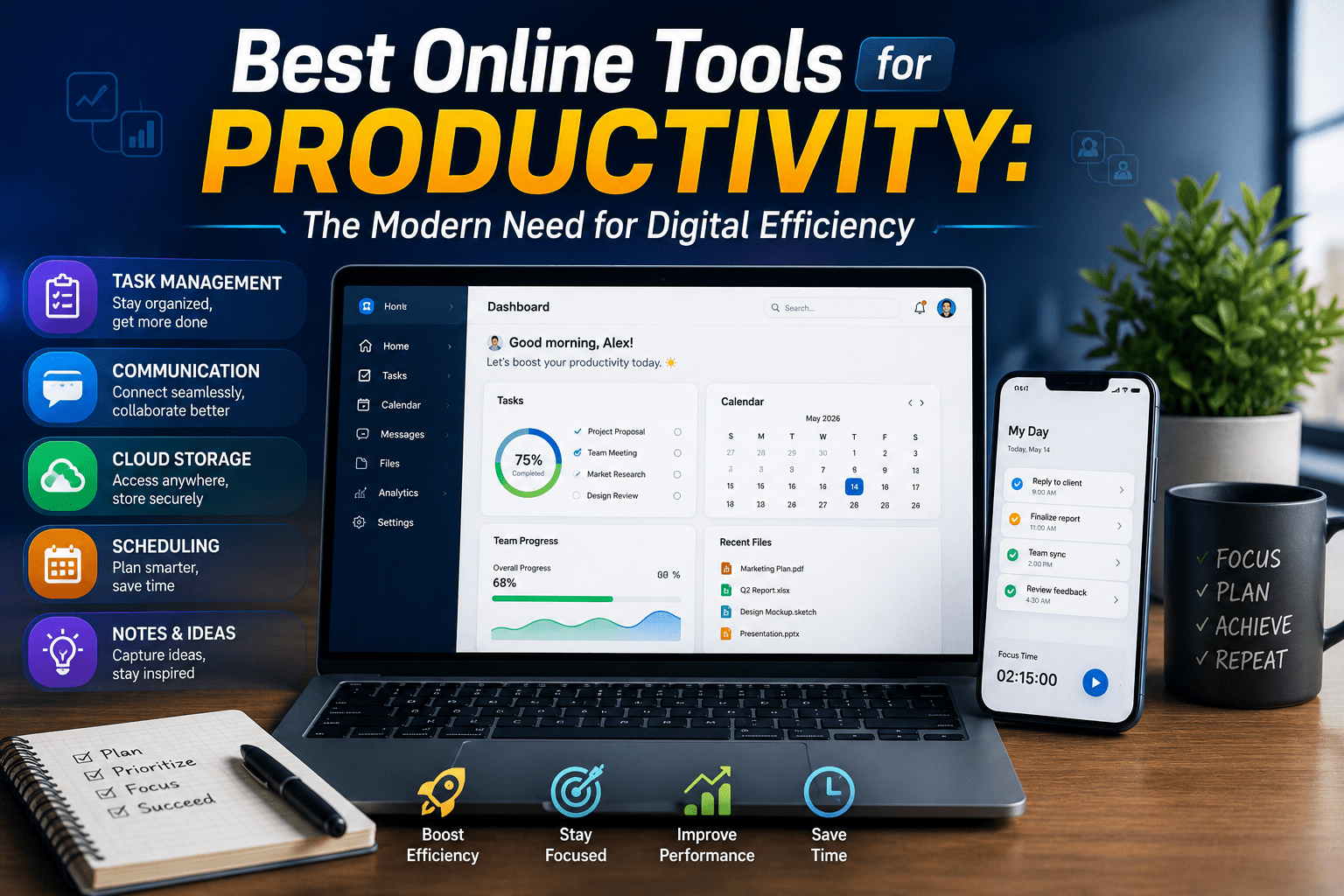 Best Online Tools for Productivity: The Modern Need for Digital Efficiency