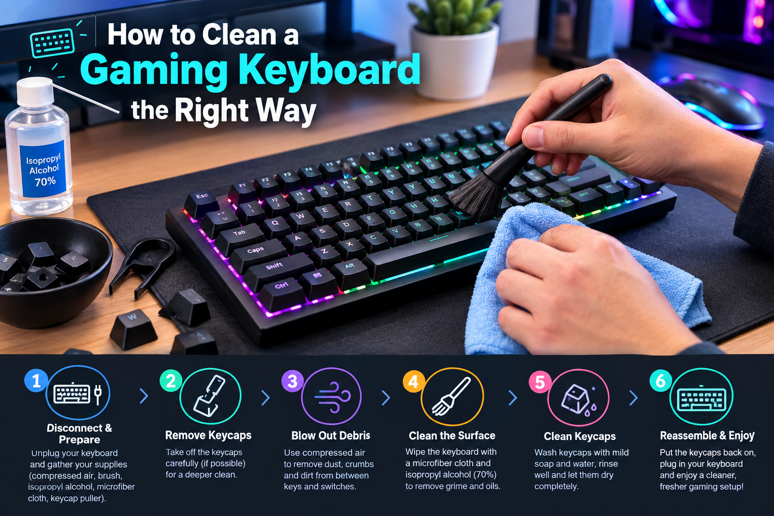 Clean a Gaming Keyboard